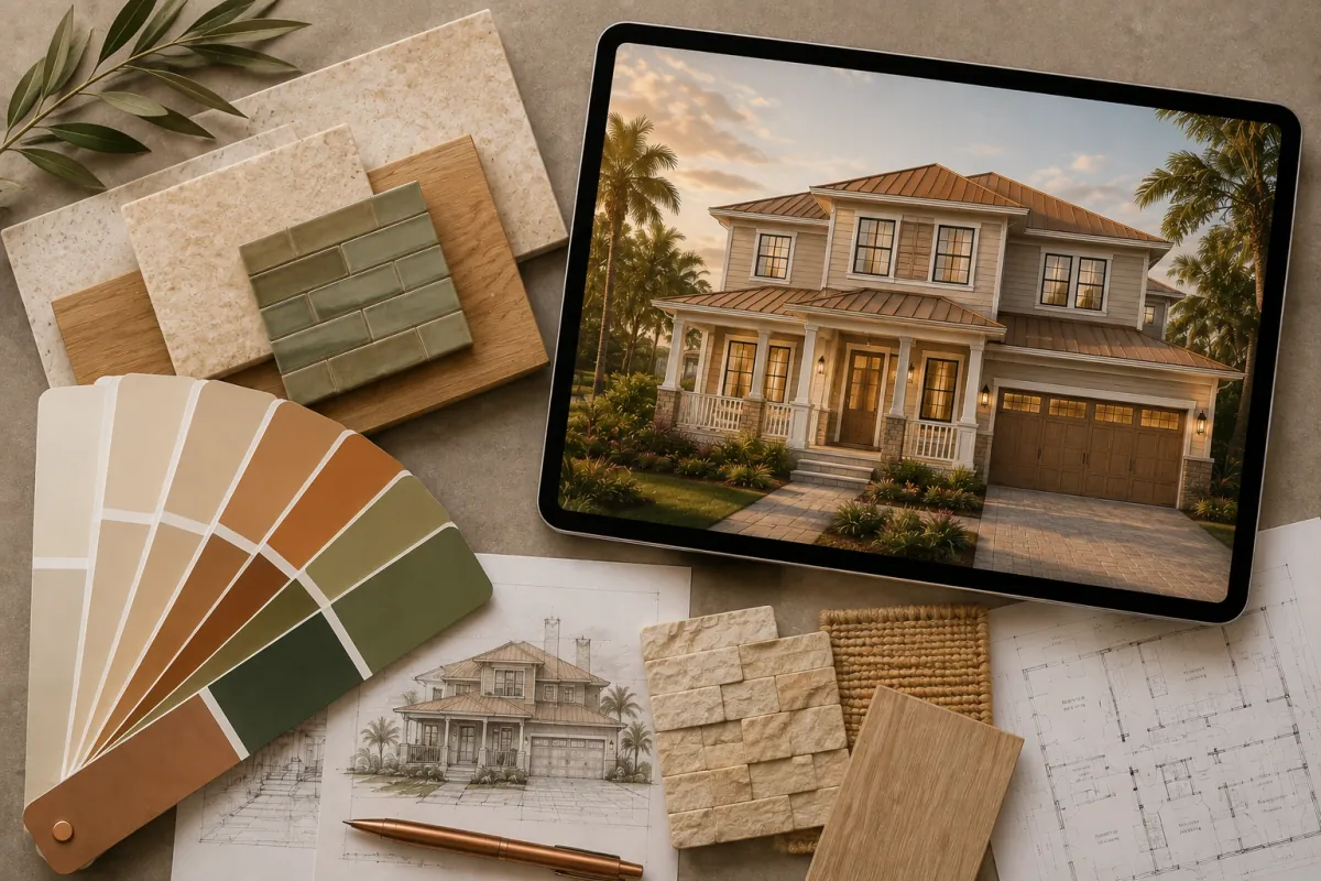 An AI-generated architectural concept exploring layout and style